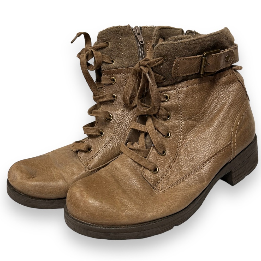 Women's Earth Origins, Randi Renee Boot 207442W-286 Taupe Fabric Leather sz 9.5